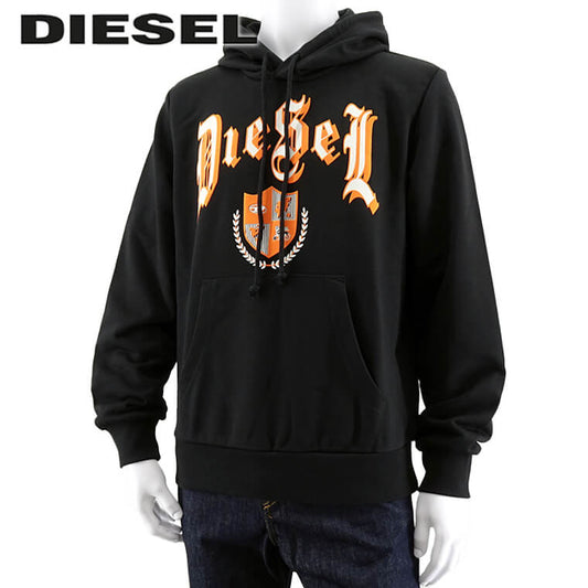 DIESEL メンズ パーカー S GINN HOOD K20 A11059 0HAYT ブラック 9XX