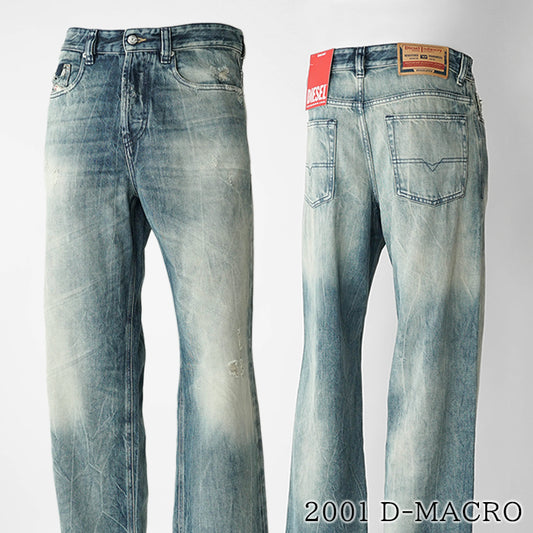 DIESEL メンズ ジーンズ 2001 D MACRO A12821 09N60 ウォッシュブルー 01