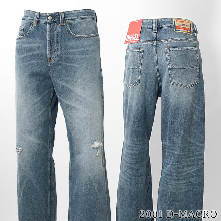 DIESEL メンズ ジーンズ 2001 D MACRO A12821 09P61 ウォッシュブルー 01