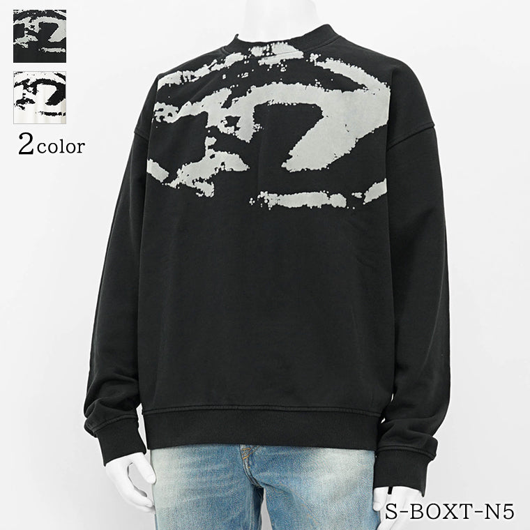 【SUMMER FINAL SALE】 DIESEL メンズ スウェットシャツ S BOXT N5 A13051 0DQAK 2カラー