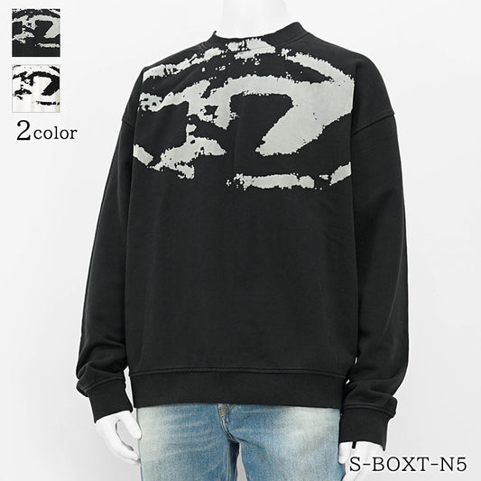 【SUMMER FINAL SALE】 DIESEL メンズ スウェットシャツ S BOXT N5 A13051 0DQAK 2カラー