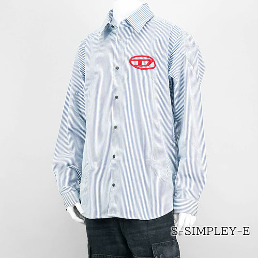 DIESEL メンズ シャツ S SIMPLEY E A14639 0DNAN ブルー系 8EK
