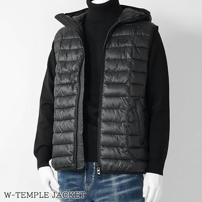 DIESEL メンズ ダウンベスト W TEMPLE JACKET A14718 0BHAZ ブラック 9XX
