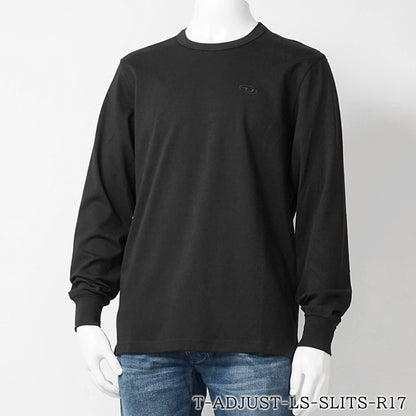 DIESEL メンズ 長袖Tシャツ T ADJUST LS SLITS R17 A18142 0AIJU ブラック 9XX