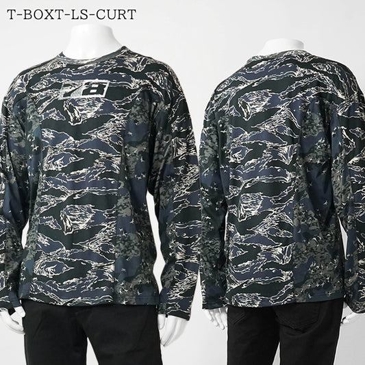 DIESEL メンズ 長袖Tシャツ T BOXT LS CURT A18499 0DLBM ブルー系 81EA