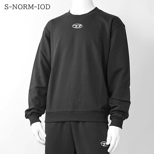 DIESEL メンズ スウェットシャツ S NORM IOD A20446 0BKBW ブラック 900