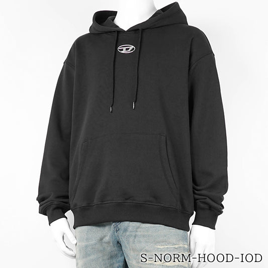 DIESEL メンズ パーカー S NORM HOOD IOD A20447 0BKBW ブラック 900