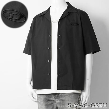 【SUMMER FINAL SALE】 DIESEL メンズ 半袖シャツ S MAC GSBH A20473 0GSBH ブラック 9XX