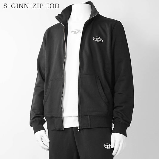 DIESEL メンズ トラックジャケット S GINN ZIP IOD A21873 0BKBW ブラック 900