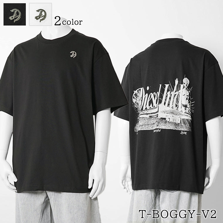 【2026SS SUMMER SALE】DIESEL メンズ Tシャツ T BOGGY V2 A22481 0PLAT 2カラー