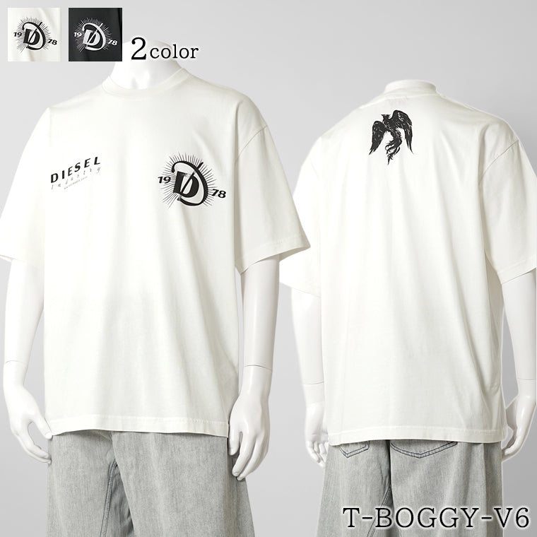 【2026SS SUMMER SALE】DIESEL メンズ Tシャツ T BOGGY V6 A22505 0WICU 2カラー