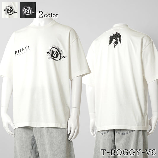 【2026SS SUMMER SALE】DIESEL メンズ Tシャツ T BOGGY V6 A22505 0WICU 2カラー