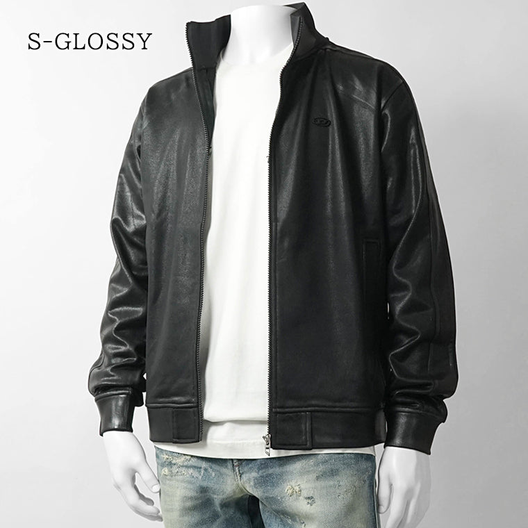 DIESEL メンズ トラックジャケット S GLOSSY A22631 0NJCD ブラック 9XX