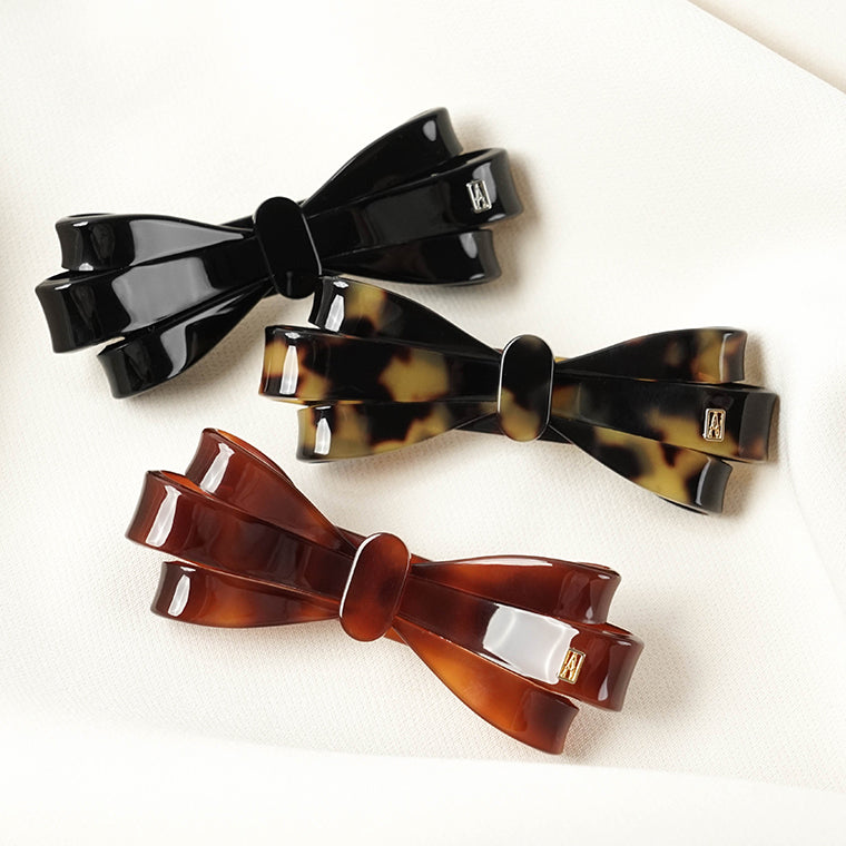 ALEXANDER DE PARIS キティリボン　ブラウン　バレッタ ALEXANDER DE PARIS キティリボン ブラウン バレッタ ALEXANDER DE