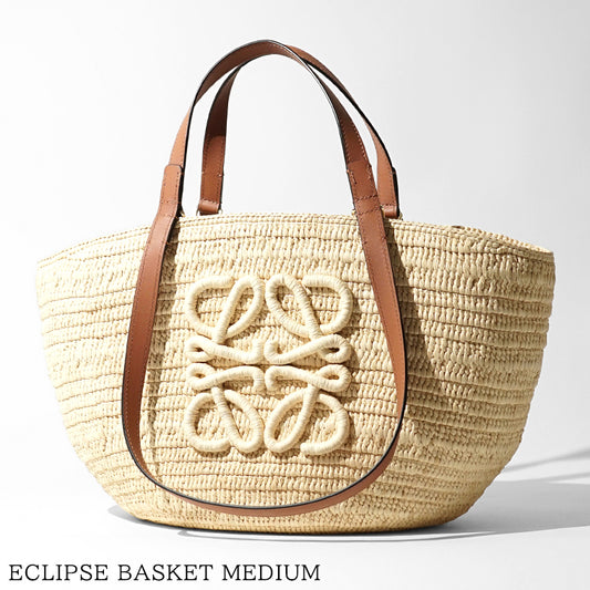 【SUMMER FINAL SALE】 LOEWE レディース バッグ ECLIPSE BASKET MEDIUM ANNGNN1X01 NATURAL TAN ナチュラル タン 2435
