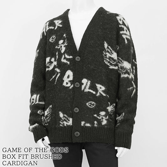 BALR. メンズ カーディガン GAME OF THE GODS BOX FIT BRUSHED CARDIGAN B1276 1002 ブラック JET BLACK