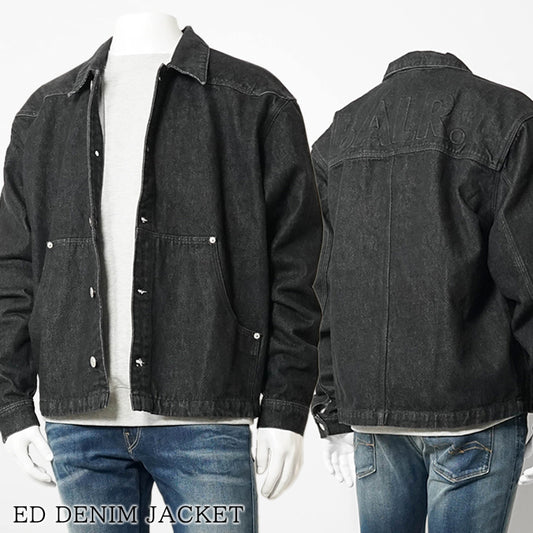 BALR. メンズ デニムジャケット ED DENIM JACKET B1389 1020 ブラック JET BLACK