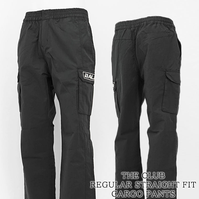 【2024AW CLEARANCE SALE】 BALR. メンズ パンツ THE CLUB REGULAR STRAIGHT FIT CARGO PANTS B1416 1002 ブラック JET BLACK