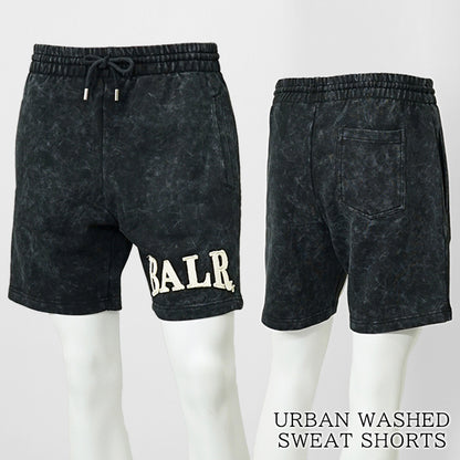 BALR. メンズ ショートパンツ URBAN WASHED SWEAT SHORTS B1433 1024 ブラック JET BLACK