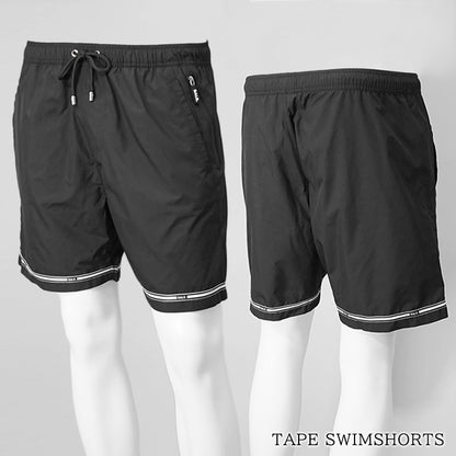 BALR. メンズ ショートパンツ TAPE SWIMSHORTS B1451 1036 ブラック JET BLACK