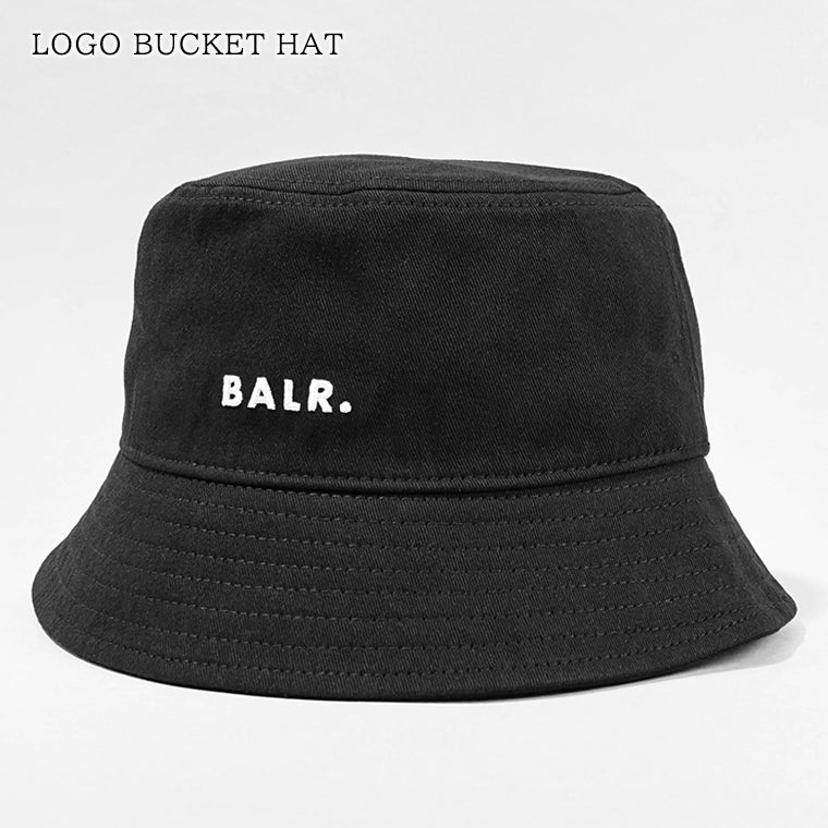 BALR. メンズ レディース バケットハット LOGO BUCKET HAT B6110 1079 ブラック JET BLACK