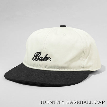 【SUMMER FINAL SALE】 BALR. メンズ レディース キャップ IDENTITY BASEBALL CAP B6110 1084 ライトベージュ ブラック LIGHT BEIGE JET BLACK