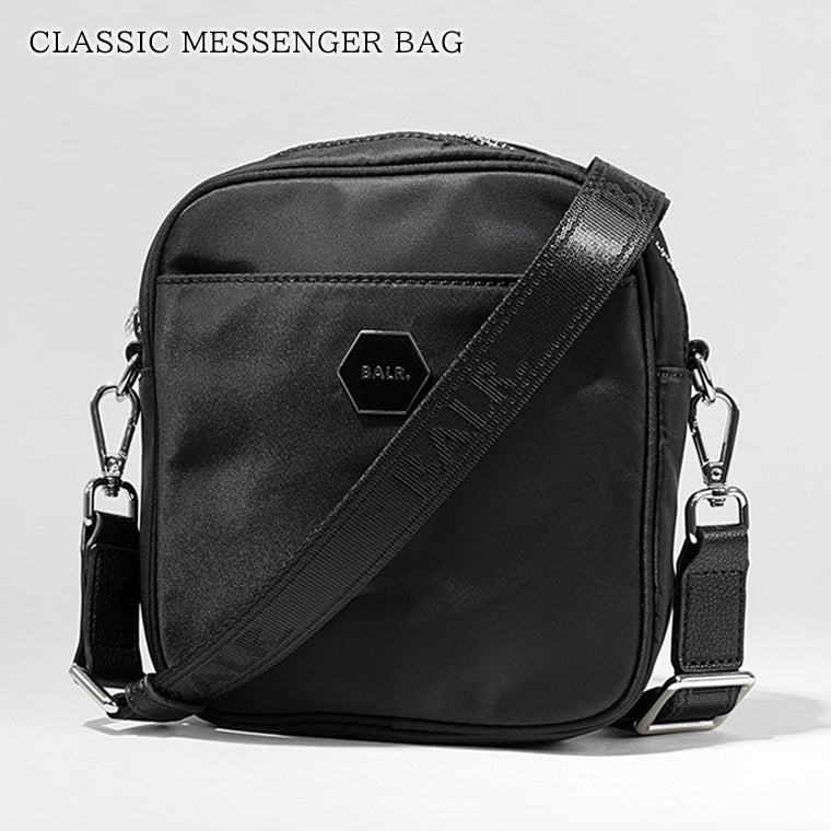 BALR. メンズ レディース ショルダーバッグ CLASSIC MESSENGER BAG B6234 1023 ブラック JET BLACK