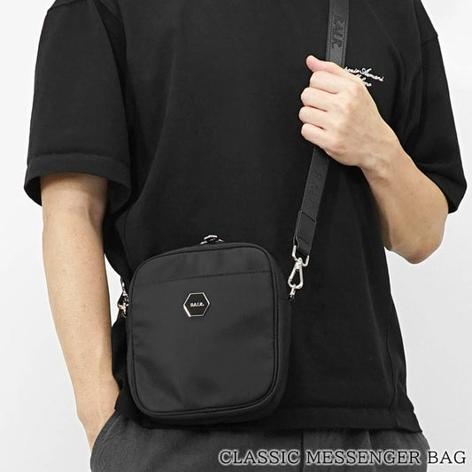 BALR. メンズ レディース ショルダーバッグ CLASSIC MESSENGER BAG B6234 1023 ブラック JET BLACK