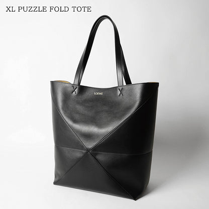 LOEWE メンズ レディース トートバッグ XL PUZZLE FOLD TOTE B933Q18X01 BLACK ブラック 1100