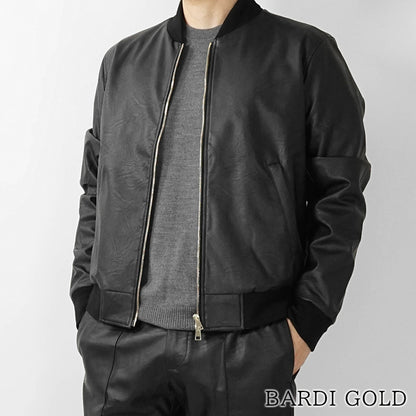 【2025AW FINAL CLEARANCE】 giabsarchivio メンズ ブルゾン BARDI GOLD A5419 ブラック 90