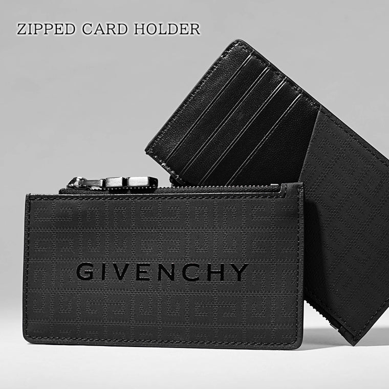 GIVENCHY メンズ カード＆コインケース ZIPPED CARD HOLDER BK60DNK1VM BLACK ブラック 001