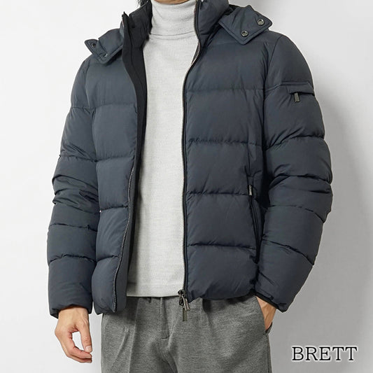 MooRER メンズ ダウンジャケット BRETT SKT ネイビー NAVY