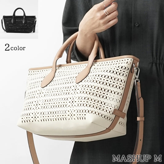 GIANNI CHIARINI レディース ショルダーバッグ MASHUP M BS11506 COMM CNVLS PANNA CORDA CLAY 14593 NERO ブラック 001