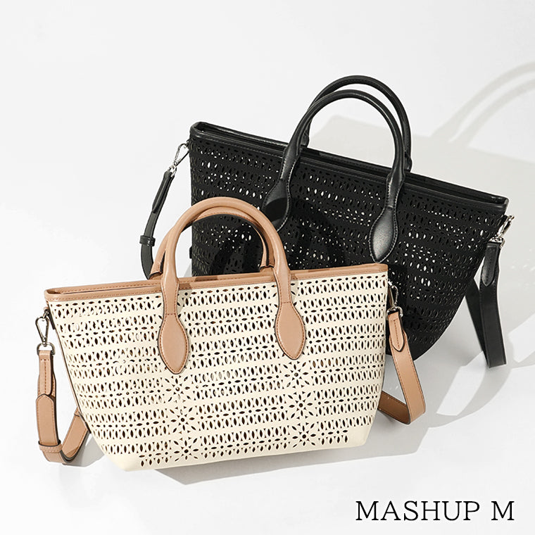 GIANNI CHIARINI レディース ショルダーバッグ MASHUP M BS11506 COMM CNVLS PANNA CORDA CLAY 14593 NERO ブラック 001