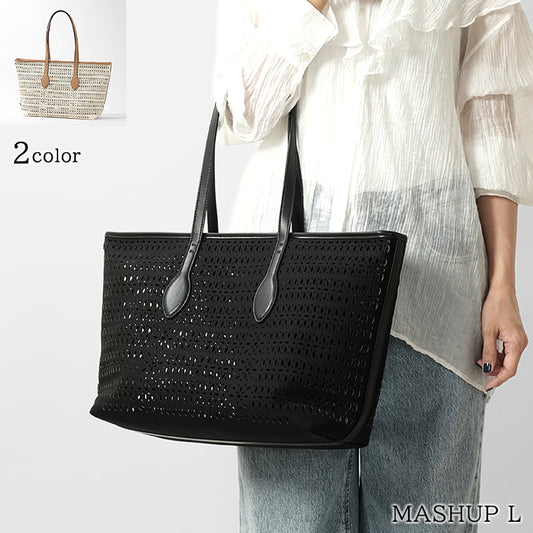 【2026SS SUMMER SALE】GIANNI CHIARINI レディース トートバッグ MASHUP L BS11507 COMM CNVLS 2カラー
