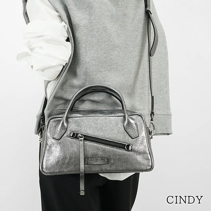 GIANNI CHIARINI レディース ショルダーバッグ CINDY BS11702 VNC MET CITY NOIRE 14168