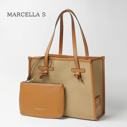 GIANNI CHIARINI レディース トートバッグ MARCELLA S BS6849 COMM CNV SE CORDA CUOIO CARAMEL 13932