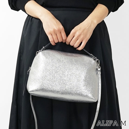 GIANNI CHIARINI レディース ショルダーバッグ ALIFA M BS8148 VNCMET ARGENTO 359