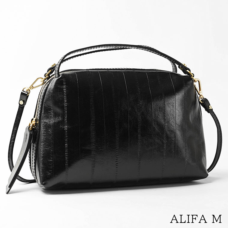 GIANNI CHIARINI レディース ショルダーバッグ ALIFA M BS8258 EEL NERO ブラック 001