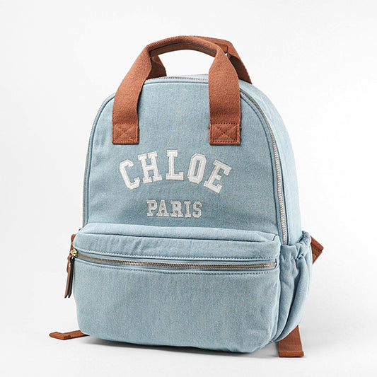 Chloe KIDS キッズ バックパック C20867 DENIM BLUE ウォッシュブルー Z10