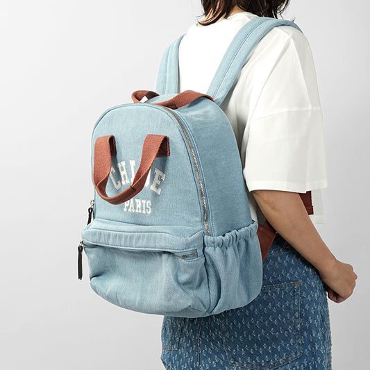 【2026SS SUMMER SALE】Chloe KIDS キッズ バックパック C20867 DENIM BLUE ウォッシュブルー Z10