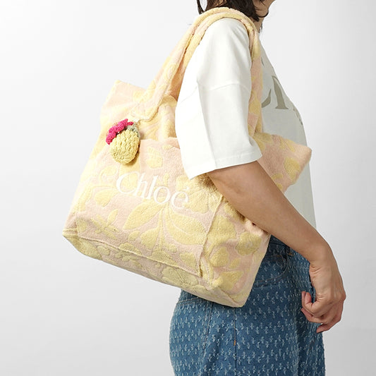 【2026SS SUMMER SALE】Chloe KIDS キッズ トートバッグ C21227 PINK YELLOW ピンク イエロー S05