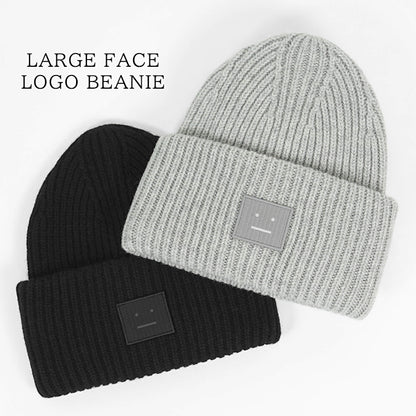 Acne Studios メンズ レディース ニットキャップ LARGE FACE LOGO BEANIE C40135 2カラー