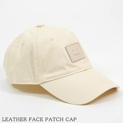 Acne Studios メンズ レディース キャップ LEATHER FACE PATCH CAP C40345 オートミールメランジ OATMEAL MELANGE