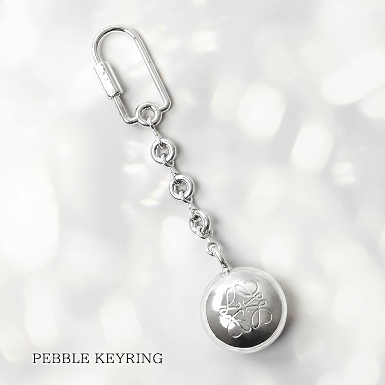 LOEWE レディース キーリング PEBBLE KEYRING C621232XFR PLATA SILVER シルバー 1160