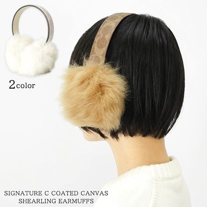 COACH レディース イヤーマフ SIGNATURE C COATED CANVAS SHEARLING EARMUFFS CCL09 2カラー