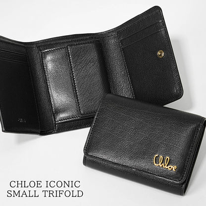 Chloe レディース 3つ折り財布 CHLOE ICONIC SMALL TRIFOLD CH25AP483O37 BLACK ブラック 001