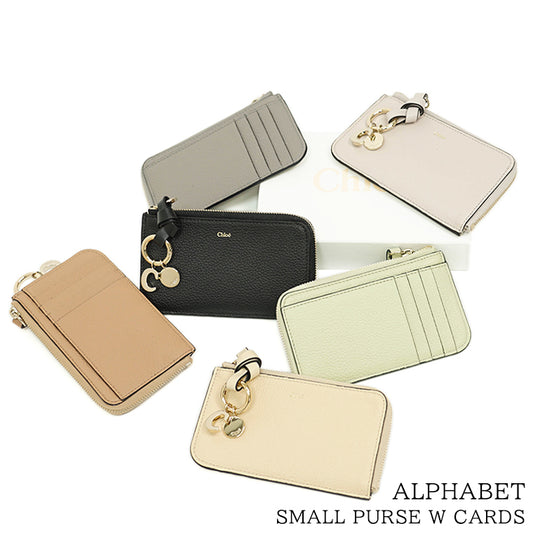 Chloe レディース コインカードケース ALPHABET SMALL PURSE W CARDS CHC21WP944F57 6カラー