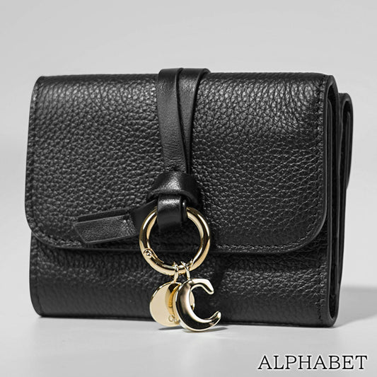 Chloe レディース 3つ折り財布 ALPHABET CHC21WP945F57 BLACK ブラック 001