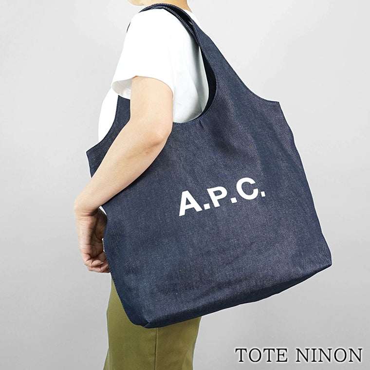 A.P.C. メンズ レディース トートバッグ TOTE NINON COCSX M61565 INDIGO インディゴ IAI